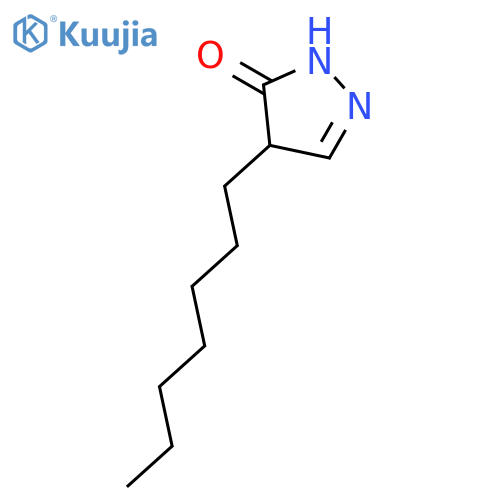 3H-PYRAZOL-3-ONE, 4-HEPTYL-2,4-DIHYDRO- structure