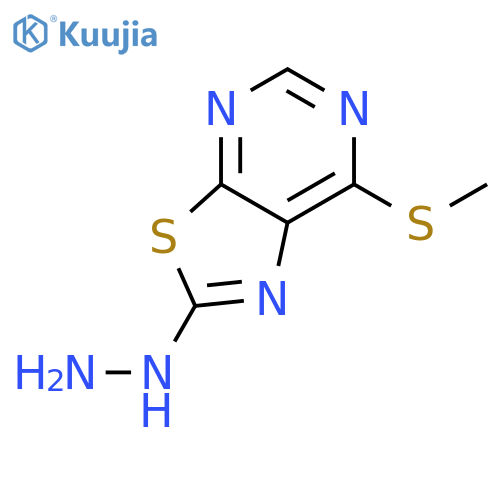 Thiazolo[5,4-d]pyrimidine,2-hydrazinyl-7-(methylthio)- structure
