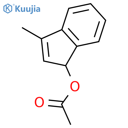 1H-Inden-1-ol, 3-methyl-, 1-acetate structure
