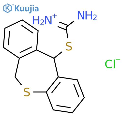 amino(6,11-dihydrodibenzo[b,e]thiepin-11-ylsulfanyl)methaniminium chloride structure