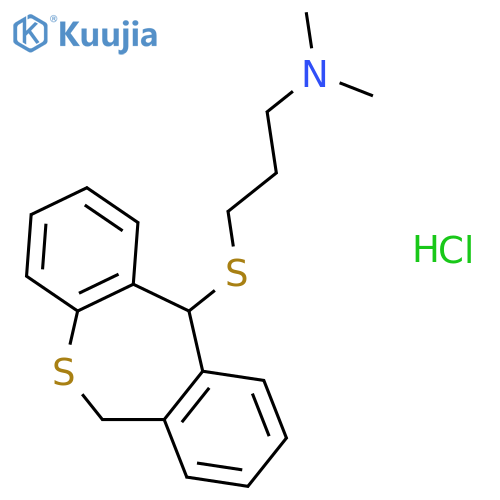 3-(6,11-dihydrodibenzo[b,e]thiepin-11-ylsulfanyl)-N,N-dimethylpropan-1-amine hydrochloride structure