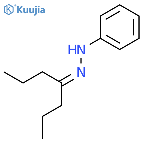 4-HEPTANONE, PHENYLHYDRAZONE structure