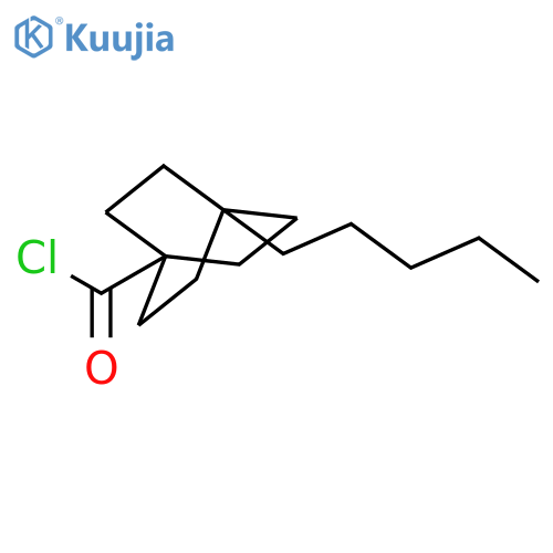 Bicyclo[2.2.2]octane-1-carbonyl chloride, 4-pentyl- structure