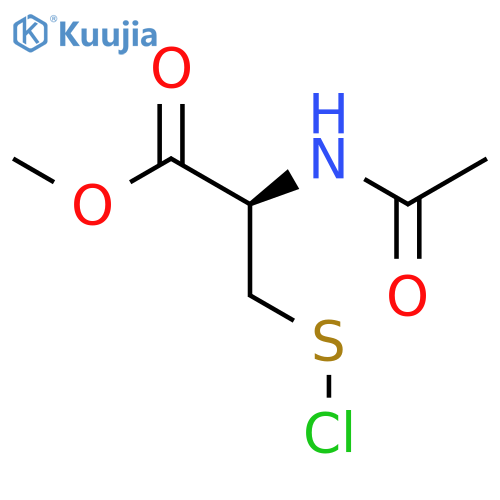L-Cysteine, N-acetyl-S-chloro-, methyl ester structure