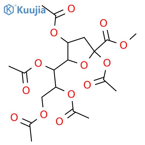 3-Deoxy-manno-oct-2-ulosonic acid; D-Furanose-form, 2,4,6,7,8-Penta-Ac, Me ester structure