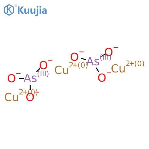 Copper arsenite hydrate structure
