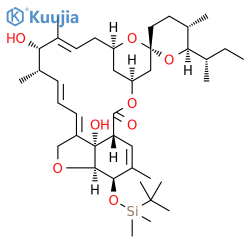 (6R,13S,25R)-5-O-Demethyl-28-deoxy-5-O-(1,1-dimethylethyl)dimethylsilyl-6,28-epoxy-13-hydroxy-25-(1S)-1-methylpropyl Milbemycin B structure