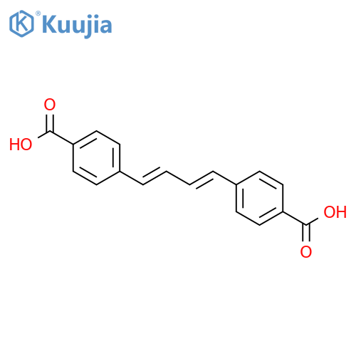 Benzoic acid, 4,4'-(1,3-butadiene-1,4-diyl)bis- structure