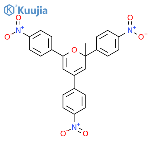 2H-Pyran, 2-methyl-2,4,6-tris(4-nitrophenyl)- structure