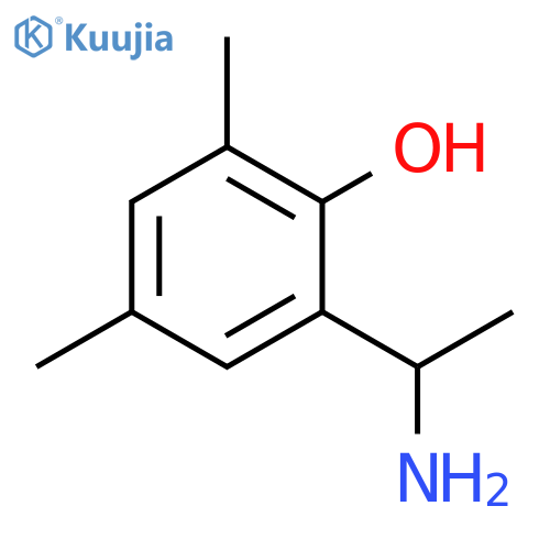 2-(1-Aminoethyl)-4,6-dimethylphenol structure