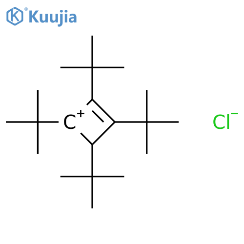 CYCLOBUTENYLIUM, 1,2,3,4-TETRAKIS(1,1-DIMETHYLETHYL)-, CHLORIDE structure