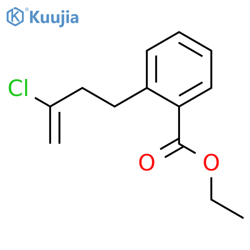 4-(2-Carboethoxyphenyl)-2-chloro-1-butene structure
