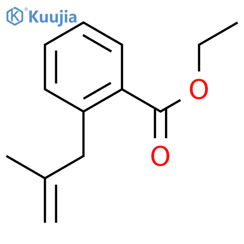3-(2-Carboethoxyphenyl)-2-methyl-1-propene structure