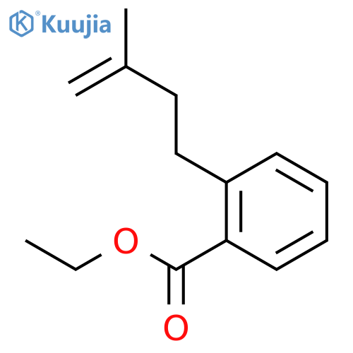 Ethyl 2-(3-methylbut-3-enyl)benzoate structure