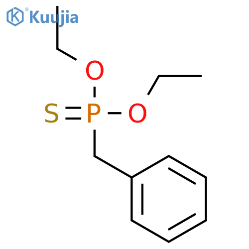 Phosphonothioic acid, (phenylmethyl)-, O,O-diethyl ester structure