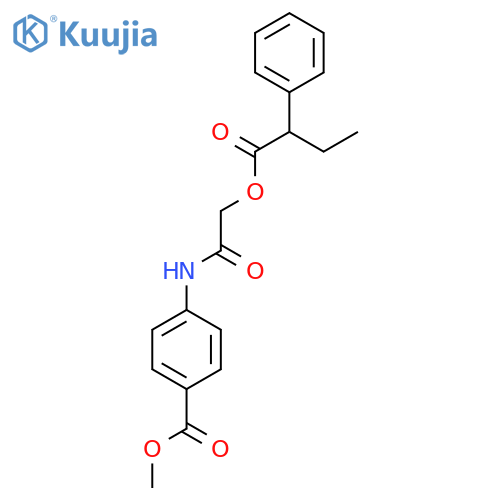 methyl 4-{2-[(2-phenylbutanoyl)oxy]acetamido}benzoate structure