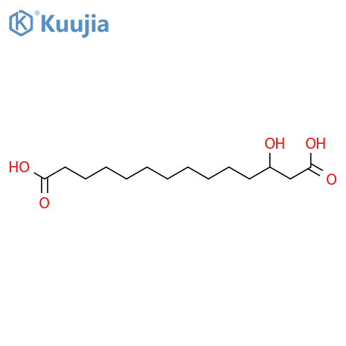 Tetradecanedioic acid,3-hydroxy- structure