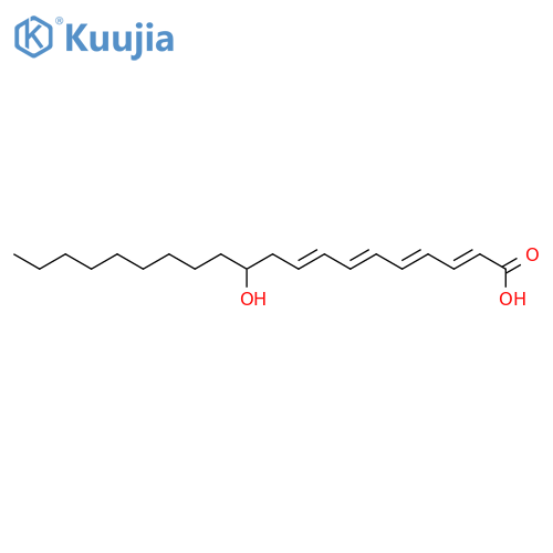 (2E,4E,6E,8E)-11-hydroxyicosa-2,4,6,8-tetraenoic acid structure