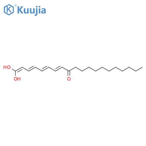 (3E,5E,7Z)-1,1-dihydroxyicosa-1,3,5,7-tetraen-9-one structure