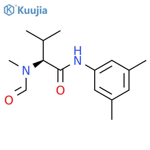 Butanamide, N-(3,5-dimethylphenyl)-2-(formylmethylamino)-3-methyl-,(2S)- structure