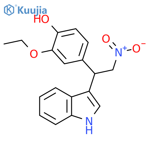 2-ethoxy-4-1-(1H-indol-3-yl)-2-nitroethylphenol structure