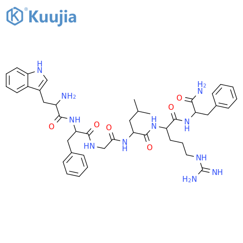 L-Phenylalaninamide, L-tryptophyl-L-phenylalanylglycyl-L-leucyl-L-arginyl- structure