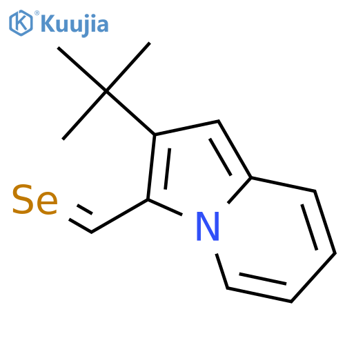 3-INDOLIZINECARBOSELENOALDEHYDE, 2-(1,1-DIMETHYLETHYL)- structure