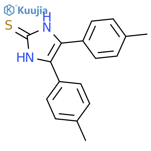4,5-bis(4-methylphenyl)-1H-imidazole-2-thiol structure
