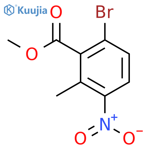 Methyl 6-bromo-2-methyl-3-nitrobenzoate structure