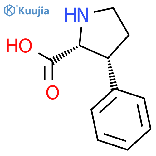 D-PROLINE, 3-PHENYL-, (3R)- structure