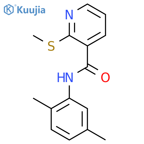 N-(2,5-Dimethylphenyl)-2-(methylthio)nicotinamide structure