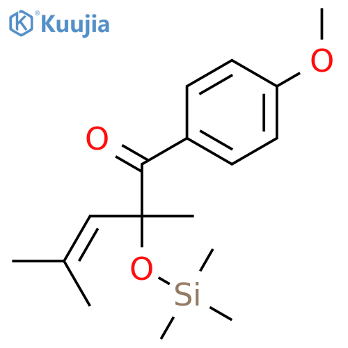 3-Penten-1-one,1-(4-methoxyphenyl)-2,4-dimethyl-2-[(trimethylsilyl)oxy]- structure