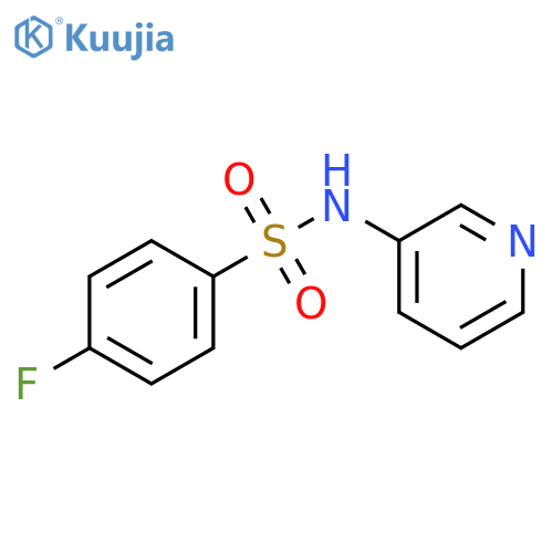 4-fluoro-N-(3-pyridinyl)benzenesulfonamide structure