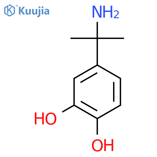 4-(2-aminopropan-2-yl)benzene-1,2-diol structure