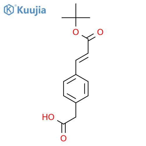 Benzeneacetic acid, 4-[(1E)-3-(1,1-dimethylethoxy)-3-oxo-1-propenyl]- structure