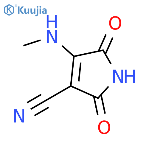 2,5-dihydro-4-(methylamino)-2,5-dioxo-1H-Pyrrole-3-carbonitrile structure