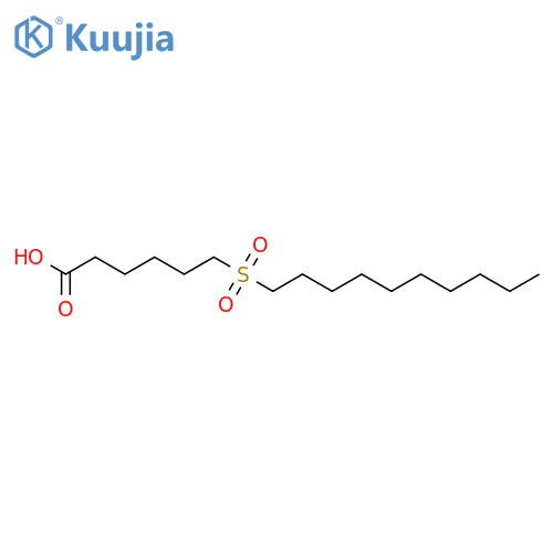 Hexanoic acid, 6-(decylsulfonyl)- structure