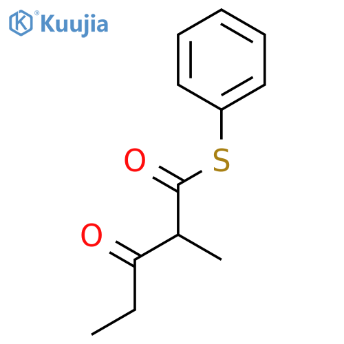 PENTANETHIOIC ACID, 2-METHYL-3-OXO-, S-PHENYL ESTER structure