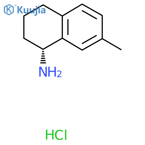 (1R)-7-methyl-1,2,3,4-tetrahydronaphthalen-1-amine hydrochloride structure