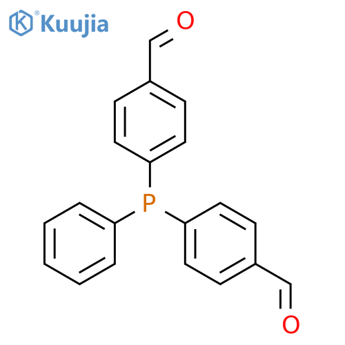 Benzaldehyde, 4,4'-(phenylphosphinidene)bis- structure