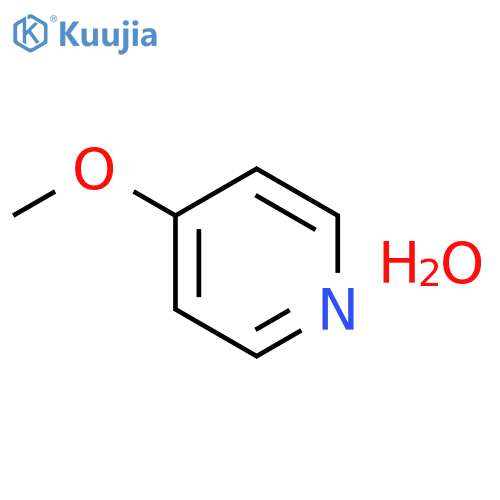 PYRIDINE, 4-METHOXY-, MONOHYDRATE structure