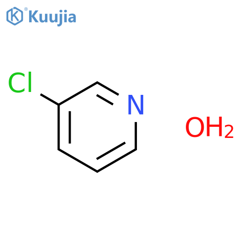 PYRIDINE, 3-CHLORO-, MONOHYDRATE structure