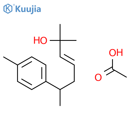 3-HEPTEN-2-OL, 2-METHYL-6-(4-METHYLPHENYL)-, ACETATE, (E)- structure