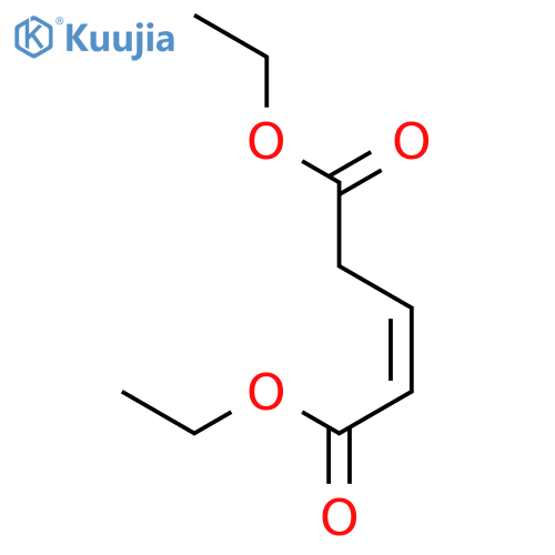 2-Pentenedioic acid, diethyl ester, (Z)- structure