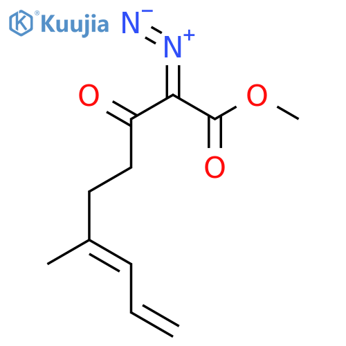 6,8-Nonadienoic acid, 2-diazo-6-methyl-3-oxo-, methyl ester structure