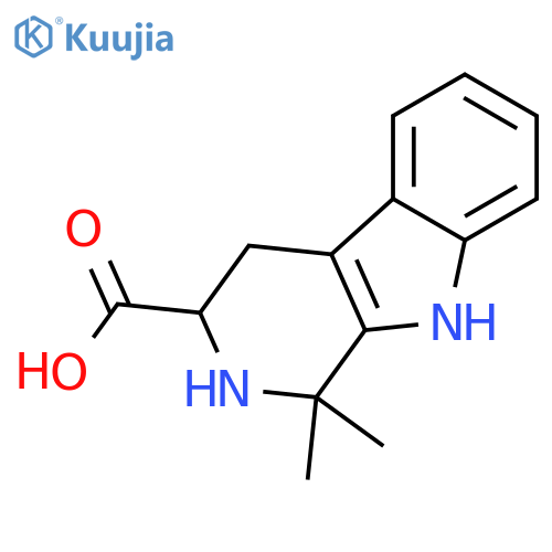 1,1-Dimethyl-2,3,4,9-tetrahydro-1H-$b-carboline-3-carboxylic acid structure