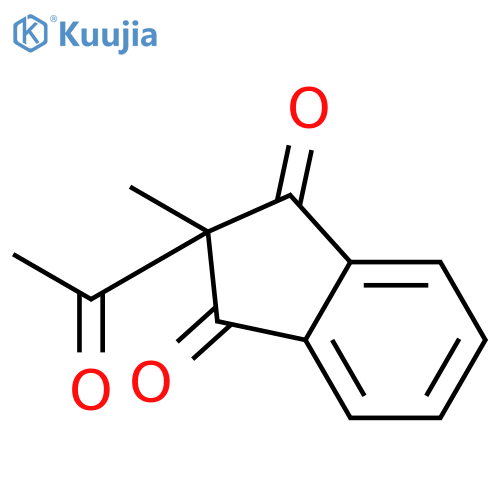 1H-Indene-1,3(2H)-dione, 2-acetyl-2-methyl- structure