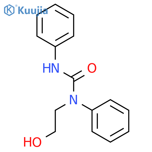 Urea, N-(2-hydroxyethyl)-N,N'-diphenyl- structure
