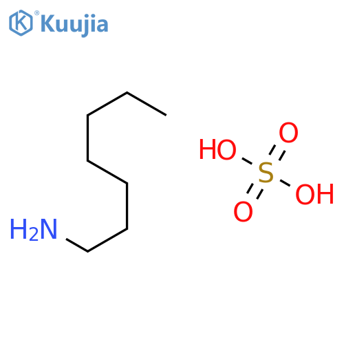 heptan-1-amine; sulfuric acid structure