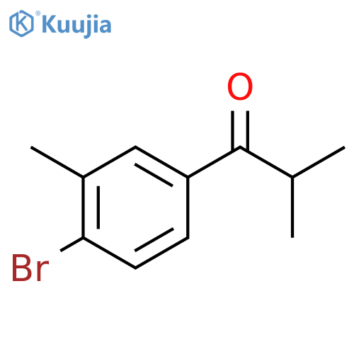 1-(4-Bromo-3-methylphenyl)-2-methylpropan-1-one structure